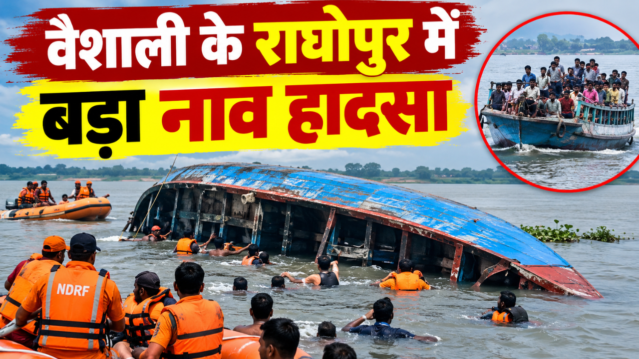 वैशाली के राघोपुर में बड़ा नाव हादसा: 13 लोगों की गंगा में डूबने से मौत, राष्ट्रपति, PM और CM ने जताया शोक वैशाली के राघोपुर में बड़ा नाव हादसा: 13 लोगों की गंगा में डूबने से मौत, राष्ट्रपति, PM और CM ने जताया शोक