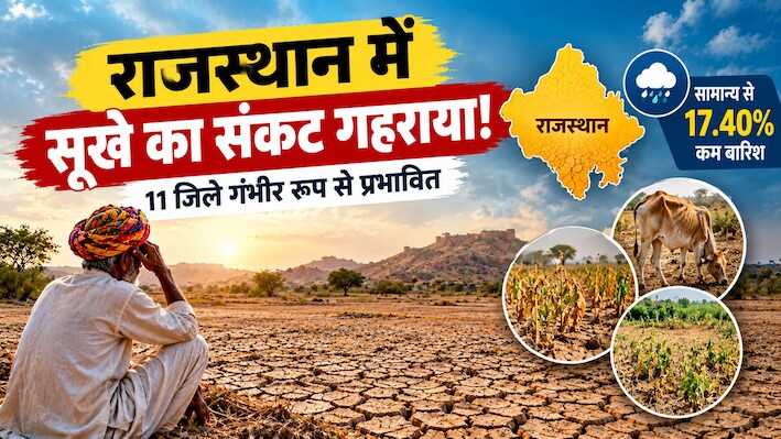 अकाल के मुहाने पर राजस्थान: मानसून की बेरुखी से गहराया जल संकट, इन 11 जिलों में मंडरा रहा बड़ा खतरा