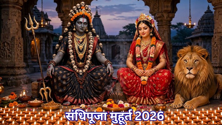 संधिपूजा 2026: अष्टमी-नवमी के बीच के 48 मिनट का रहस्य क्या है? इस मुहूर्त में पूजा से मिलती है मां दुर्गा के 2 रूपों की कृपा!