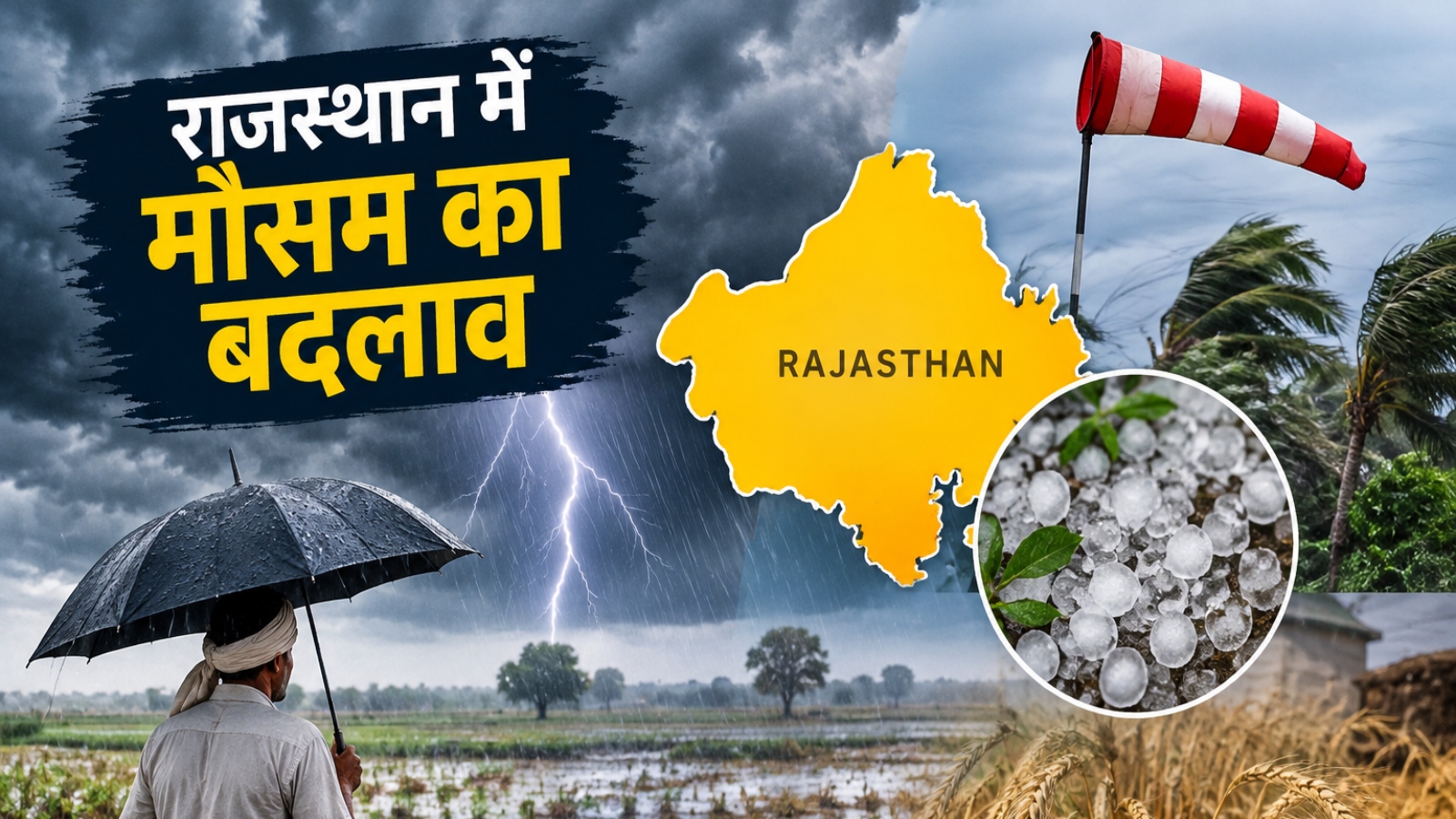 राजस्थान में पश्चिमी विक्षोभ का असर: 3 दिन बारिश, तेज हवाओं के साथ गिरेंगे ओले, मौसम विभाग ने दी चेतावनी राजस्थान में पश्चिमी विक्षोभ का असर: 3 दिन बारिश, तेज हवाओं के साथ गिरेंगे ओले, मौसम विभाग ने दी चेतावनी