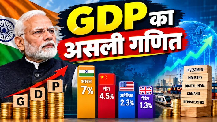 GDP Forecast: भारत की विकास दर 7% की दर से बढ़ने का अनुमान, चीन और अमेरिका से भी ज्यादा कैसे?