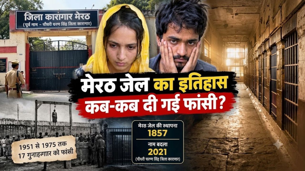 Explainer: मेरठ जेल का इतिहास: जहां 17 गुनहगारों को मिली फांसी, अब मुस्कान-साहिल की बारी! Explainer: मेरठ जेल का इतिहास: जहां 17 गुनहगारों को मिली फांसी, अब मुस्कान-साहिल की बारी!