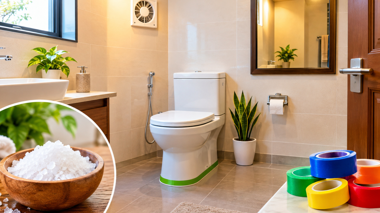 Vastu Tips for Toilet: बिना तोड़-फोड़ के ठीक करें टॉयलेट का वास्तु दोष, आज ही अपनाएं ये वास्तु नियम Vastu Tips for Toilet: बिना तोड़-फोड़ के ठीक करें टॉयलेट का वास्तु दोष, आज ही अपनाएं ये वास्तु नियम