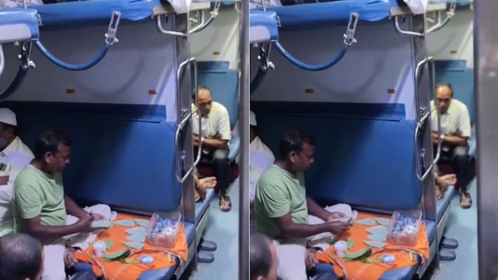 'खइके पान, सफर आसान:' मुंबई-छत्तीसगढ़ ट्रेन के थर्ड AC बर्थ पर बैठकर पान बनाता दिखा वेंडर, VIDEO देख पकड़ लेंगे माथा