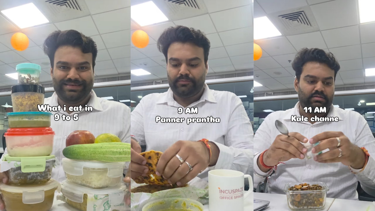 सुबह पराठे, दोपहर में मैक्रोनी और शाम को गोलगप्पे: 9 से 5 की नौकरी में ऑफिस को बना दिया ढाबा; भाई का फूड रूटीन देख... सुबह पराठे, दोपहर में मैक्रोनी और शाम को गोलगप्पे: 9 से 5 की नौकरी में ऑफिस को बना दिया ढाबा; भाई का फूड रूटीन देख...