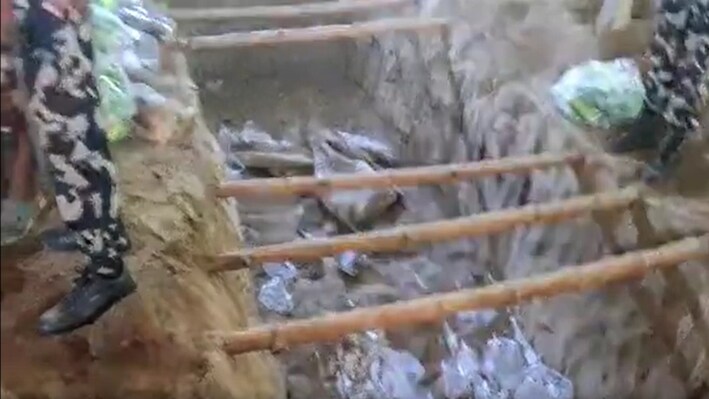 तहखाना में शराब, ऊपर चखने का इंतजाम! वैशाली में 5580 केन बीयर जब्त, एक महिला समेत 4 गिरफ्तार