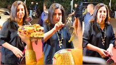 टीका लगाने से किया इनकार: माथे की जगह कलाई आगे कर फंसीं फराह खान, VIDEO देख भड़के लोग