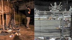 बिखरे जूते-चप्पल, टूटा मंच... संकरी गली में सैकड़ों लोग, कोलकाता हादसे की देखें डराने वाली तस्वीरें