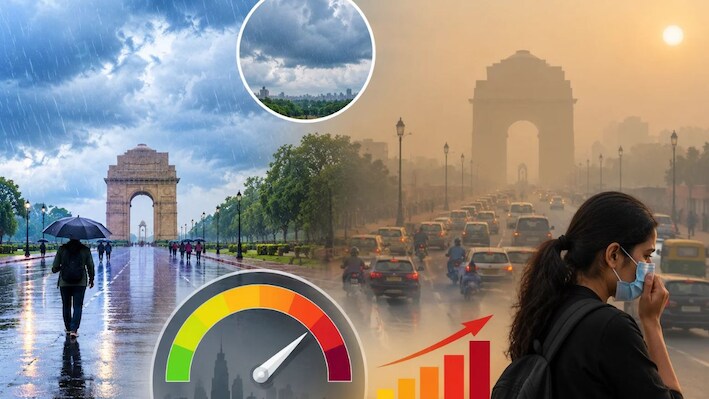 दिल्ली में बारिश के बाद फिर बढ़ा प्रदूषण, 12 इलाकों में AQI 200 पार