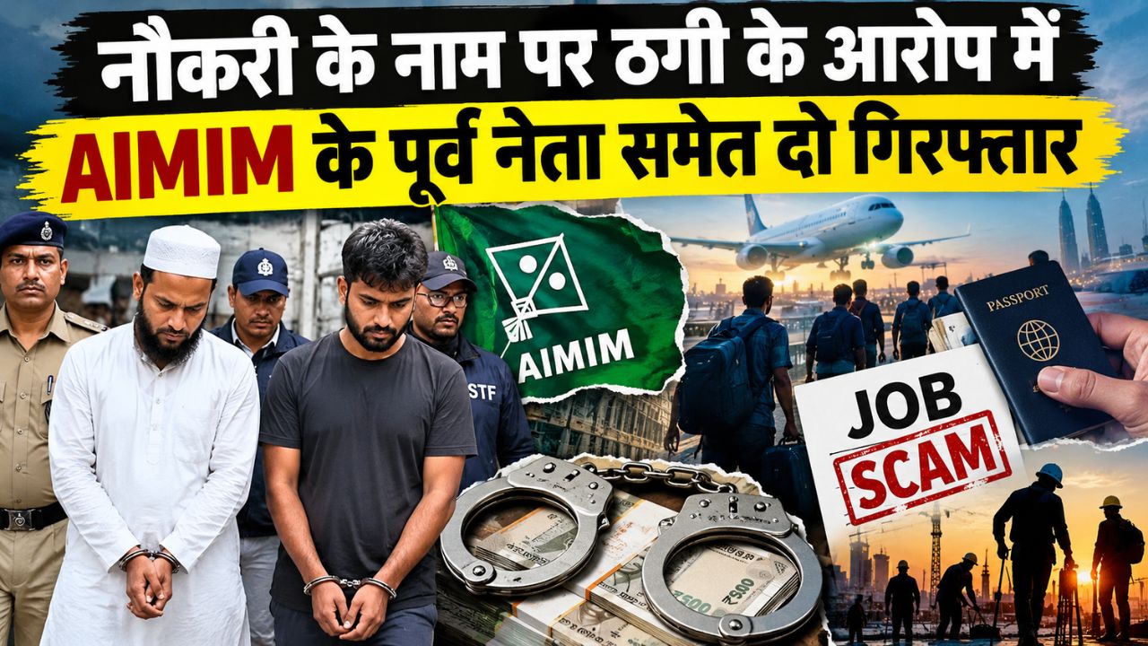 बिहार में अंतरराष्ट्रीय मानव तस्करी गिरोह का भंडाफोड़, नौकरी के नाम पर ठगी के आरोप में AIMIM के पूर्व नेता समेत दो गिरफ्तार बिहार में अंतरराष्ट्रीय मानव तस्करी गिरोह का भंडाफोड़, नौकरी के नाम पर ठगी के आरोप में AIMIM के पूर्व नेता समेत दो गिरफ्तार