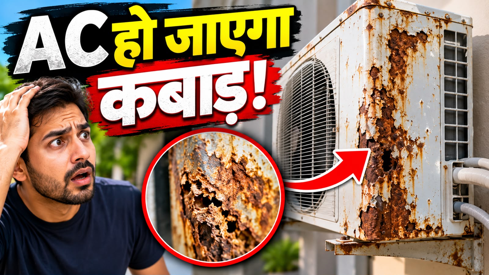 AC के बाहरी हिस्से में लग रहा है दीमक जैसा जंग! जरा सी लापरवाही से जेब से उड़ जाएंगे ₹12,000, ये रहा बचने का तरीका AC के बाहरी हिस्से में लग रहा है दीमक जैसा जंग! जरा सी लापरवाही से जेब से उड़ जाएंगे ₹12,000, ये रहा बचने का तरीका