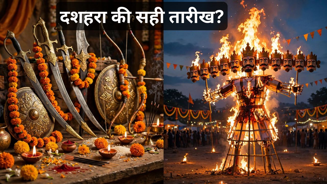 क्यों उलझा दशहरा की तारीख को लेकर मामला? आखिर कब से कब तक है दशमी तिथि? विजय मुहूर्त भी जानें क्यों उलझा दशहरा की तारीख को लेकर मामला? आखिर कब से कब तक है दशमी तिथि? विजय मुहूर्त भी जानें