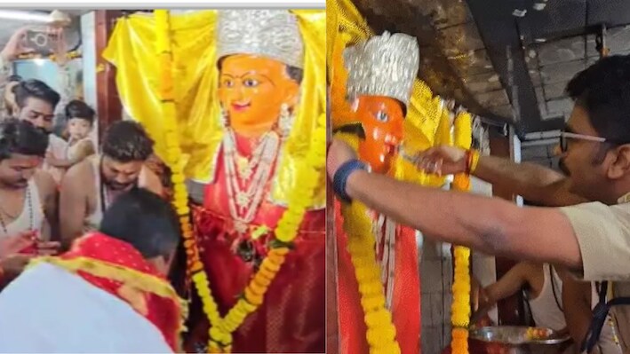 उज्जैन में माता को लगा मदिरा का भोग, राजा विक्रमादित्य के समय से चली आ रही परंपरा, कलेक्टर-SP ने की महाआरती