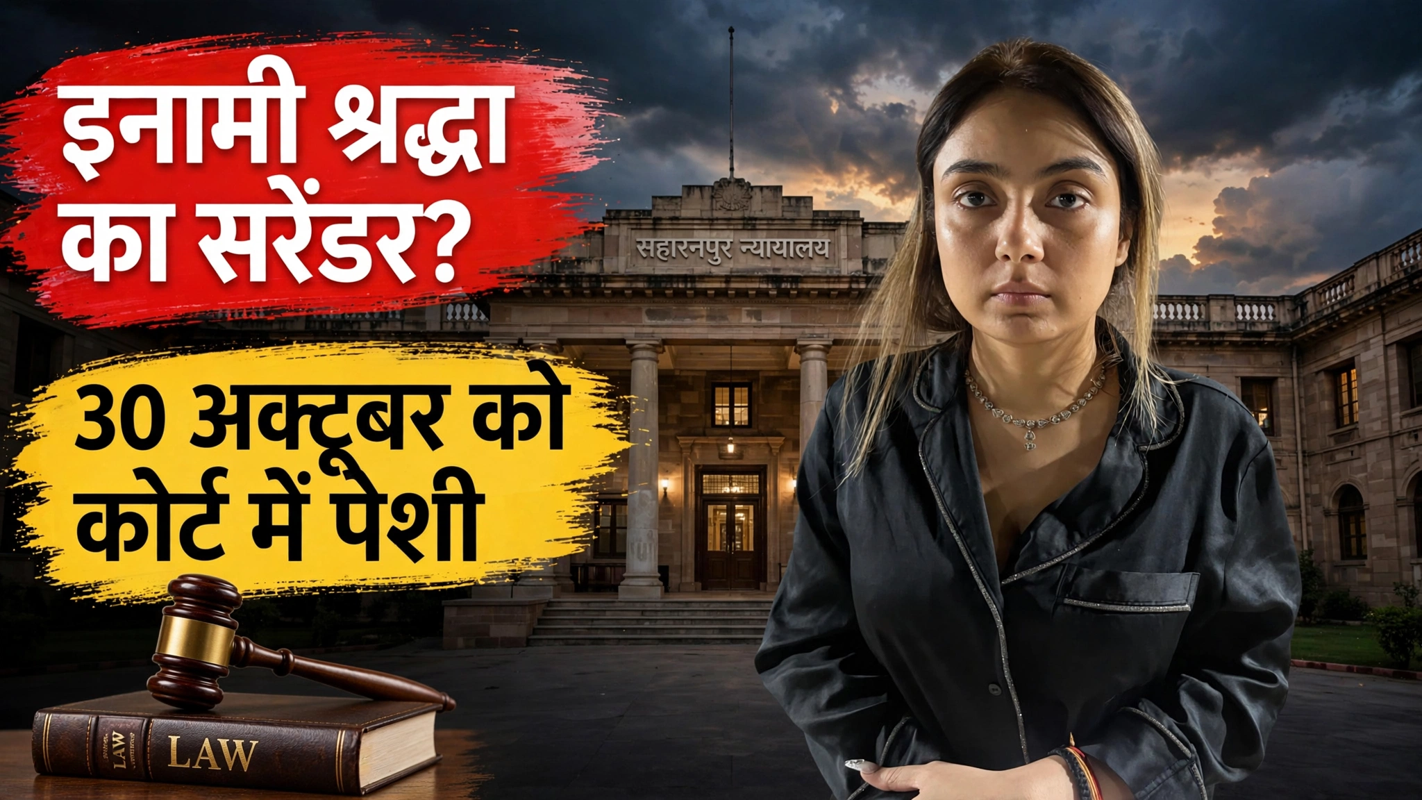 सहारनपुर कोर्ट में सरेंडर कर सकती है इनामी श्रद्धा दुबे! शिवा शर्मा नहीं ये केस है वजह सहारनपुर कोर्ट में सरेंडर कर सकती है इनामी श्रद्धा दुबे! शिवा शर्मा नहीं ये केस है वजह