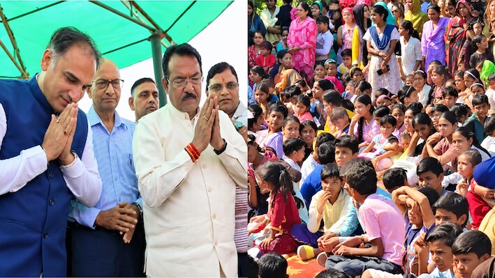Ram Navami पर दिल्ली में 5100 कन्याओं का पूजन, पार्षद पंकज लूथरा संग सांसद ने मिलकर की कंजकों की पूजा