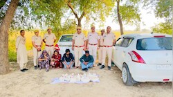 पाकिस्तान से आई 25 करोड़ की नशे की खेप: हनुमानगढ़ में चढ़ी पुलिस के हत्थे, 4 तस्कर गिरफ्तार