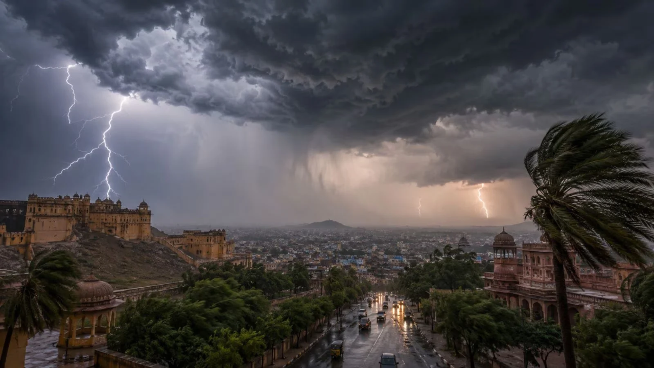 Rajasthan Weather Update: राजस्थान के इन जिलों में बारिश का अलर्ट: मेघगर्जन के साथ बरसेंगे बादल Rajasthan Weather Update: राजस्थान के इन जिलों में बारिश का अलर्ट: मेघगर्जन के साथ बरसेंगे बादल