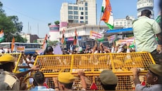 जयपुर कमिश्नरेट के दोनों गेटों पर महा-घमासान ! सैकड़ों कांग्रेसी सड़कों पर उतरे