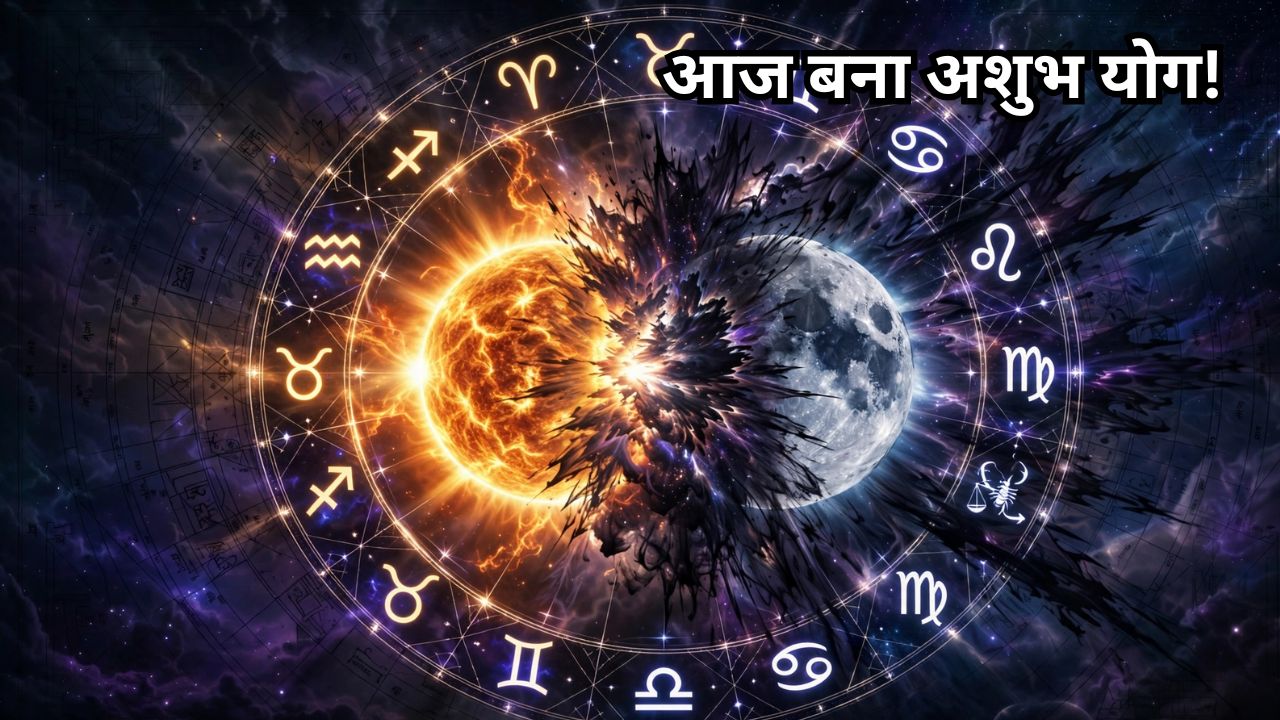 अशुभ योग: सूर्य और चंद्रमा की टक्कर! बना अशुभ व्यतिपात योग, आज ये 4 घंटे सावधान रहें 4 राशि वाले अशुभ योग: सूर्य और चंद्रमा की टक्कर! बना अशुभ व्यतिपात योग, आज ये 4 घंटे सावधान रहें 4 राशि वाले