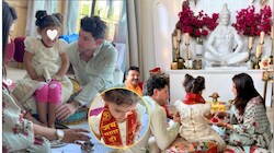 हॉलीवुड में गूंजा जय माता दी: दशहरे पर निक-प्रियंका ने पूजे बेटी मालती के पैर, संस्कार में सबसे आगे 'देसी गर्ल'!