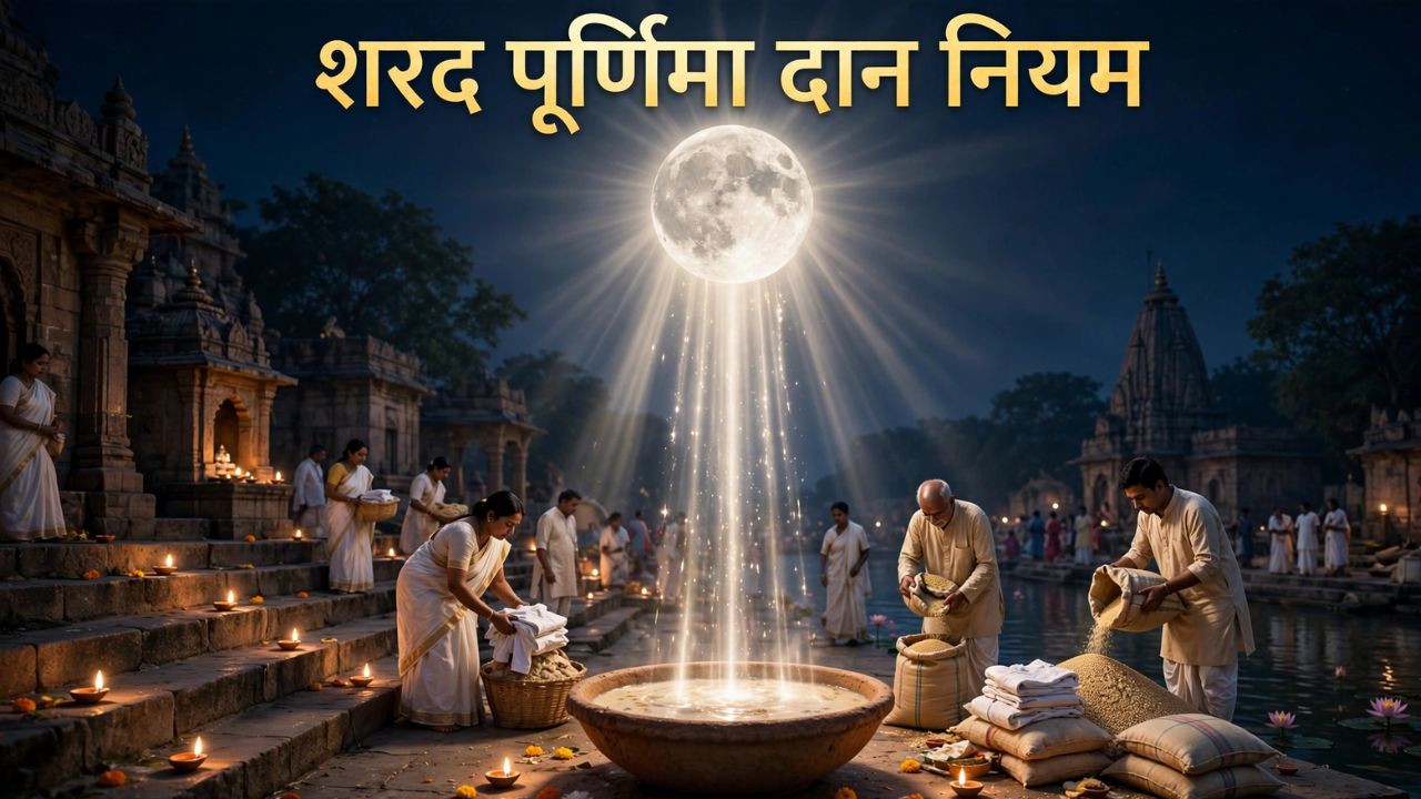 आने वाली है शरद पूर्णिमा, दान करने से पहले जान लें ये नियम, एक छोटी सी चूक से अधूरा रह सकता है पुण्य आने वाली है शरद पूर्णिमा, दान करने से पहले जान लें ये नियम, एक छोटी सी चूक से अधूरा रह सकता है पुण्य