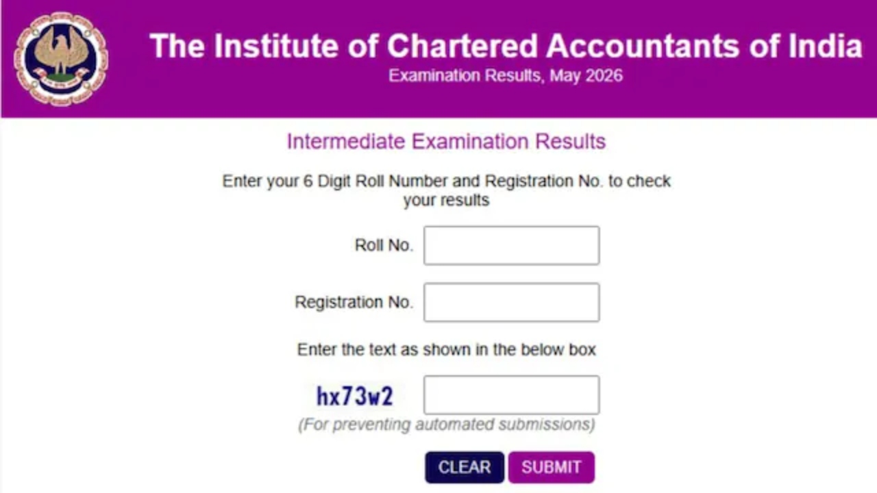 CA Inter September Result 2026: आज जारी होगा सीए इंटर सितंबर का रिजल्ट, icai.nic.in पर ऐसे चेक करें स्कोरकार्ड CA Inter September Result 2026: आज जारी होगा सीए इंटर सितंबर का रिजल्ट, icai.nic.in पर ऐसे चेक करें स्कोरकार्ड