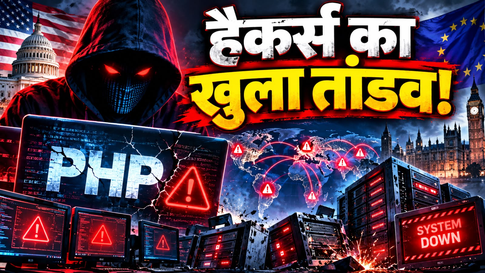 डिजिटल तबाही का 'किल स्विच' दबा! अमेरिका से लेकर यूरोप तक छाया सन्नाटा, PHP के वो दो बग्स जिन्होंने उड़ा दी दुनिया की नींद! डिजिटल तबाही का 'किल स्विच' दबा! अमेरिका से लेकर यूरोप तक छाया सन्नाटा, PHP के वो दो बग्स जिन्होंने उड़ा दी दुनिया की नींद!