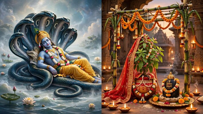 देवउठनी एकादशी 2026 : कब जागेंगे विष्णु? फिर अगले दिन होगा तुलसी विवाह, शादी के लिए करें ये 1 उपाय
