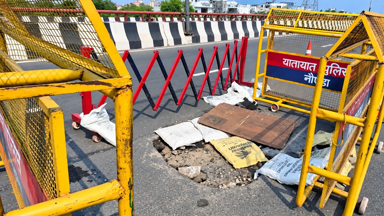 नोएडा एलिवेटेड रोड पर फिर लगा ब्रेक: सेक्टर-62 से सेक्टर-18 वाली लेन बंद, एक हफ्ते तक झेलना पड़ेगा जाम नोएडा एलिवेटेड रोड पर फिर लगा ब्रेक: सेक्टर-62 से सेक्टर-18 वाली लेन बंद, एक हफ्ते तक झेलना पड़ेगा जाम