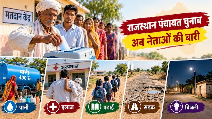 घर-गृहस्थी का काम छोड़ वोट डालने पहुंचे ग्रामीण: मतदान कर विकास और बुनियादी सुविधाओं की मांग की