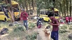 छत्तीसगढ़ में पेड़ से टकराई तेज रफ्तार बस, 6 की मौत, 32 घायल...गाड़ी के उड़े परखच्चे