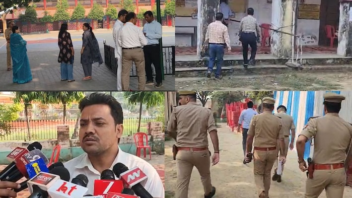 अलीगढ़ में मतदान के बीच हड़कंप: नौरंगीलाल इंटर कॉलेज में पकड़े गए दो फर्जी एजेंट; मौके पर DM-SSP