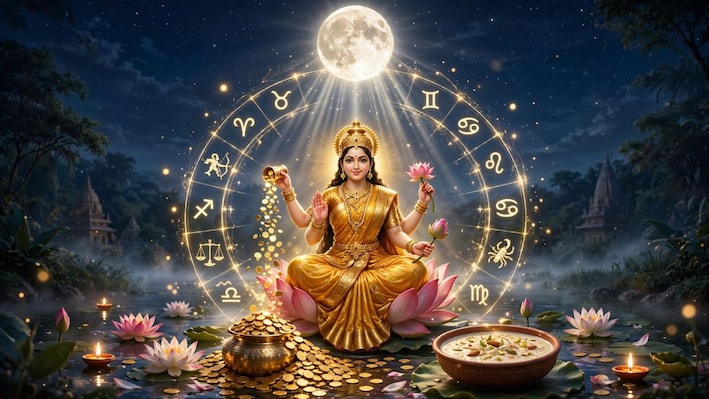 अमृत के साथ बरसेगा धन! इस शरद पूर्णिमा पर बने 3 शुभ योग, 4 राशियों को मिलेगा महालक्ष्मी का आशीर्वाद