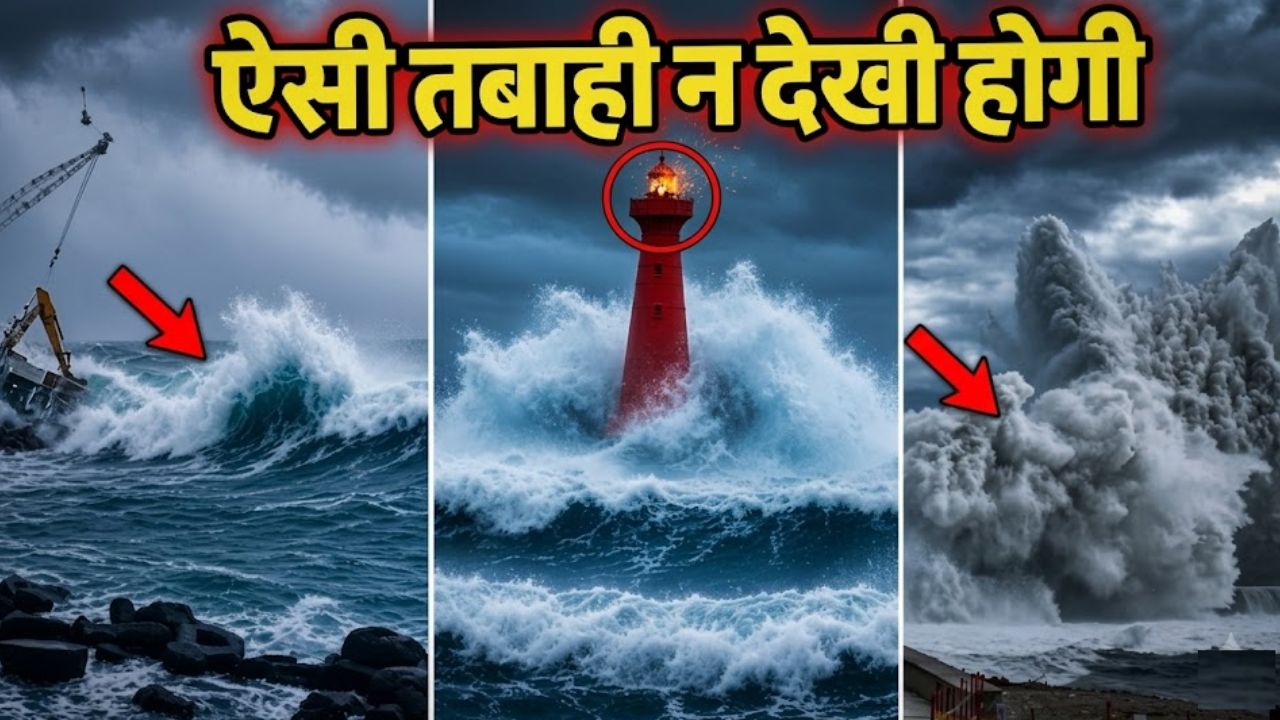 चांपी ने चौंकाया: लाइटहाउस से ऊंची लहरें, तूफानी हवाओं से सहमा ताइवान, चीन-जापान-साउथ कोरिया तक आफत का दौर जारी चांपी ने चौंकाया: लाइटहाउस से ऊंची लहरें, तूफानी हवाओं से सहमा ताइवान, चीन-जापान-साउथ कोरिया तक आफत का दौर जारी