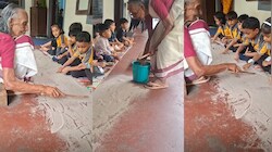 न कॉपी-किताब, न पेन का खर्च: जमीन पर रेत बिछाकर डंडी से बच्चों को पढ़ाती हैं केरल की दादी; वायरल क्लास ने जीता करोड़ों का दिल