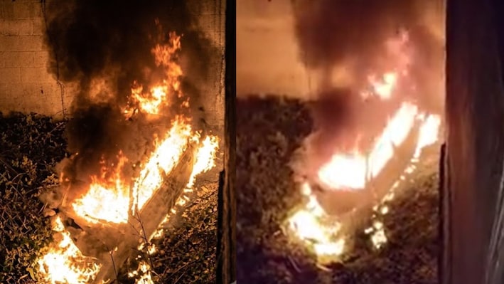 टायर फटने से पलटी कार में लगी आग, जिंदा जले 4 युवक...सांवरिया सेठ के दर्शन कर लौट रहे थे