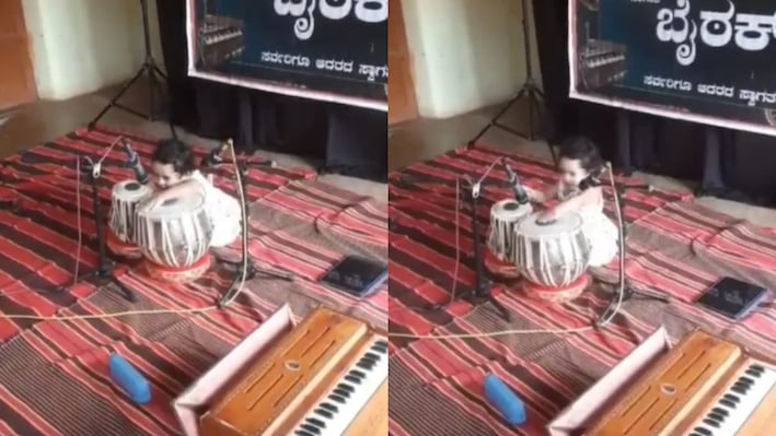 नन्हीं उंगलियों का जादुई कमाल: 3 साल की बच्ची ने तबले पर बजाईं 12 ताल; इंडिया बुक ऑफ रिकॉर्ड्स में दर्ज कराया नाम