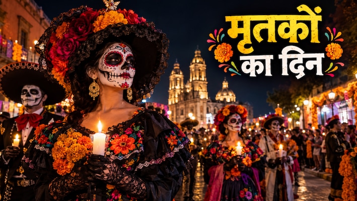 Day of the Dead: भूतिया-कंकाल गेटअप में झूमते लोग,  यहां मरे हुए लोगों को याद करने के रिवाज को देखने आती है दुनिया