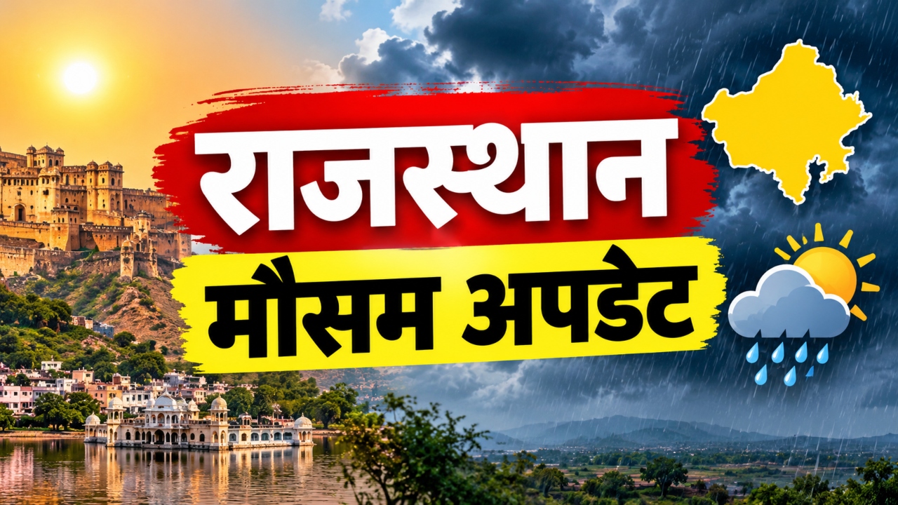 राजस्थान मौसम अपडेट: फिर बदलेगा मौसम का मिजाज, 29-30 अक्टूबर को बारिश और तेज हवाओं का अलर्ट राजस्थान मौसम अपडेट: फिर बदलेगा मौसम का मिजाज, 29-30 अक्टूबर को बारिश और तेज हवाओं का अलर्ट