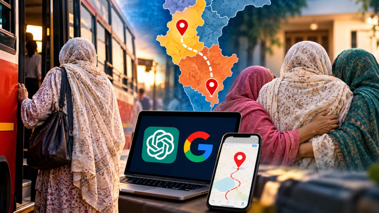 एक गलत गाड़ी, अनजान शहर और 16 दिन की तलाश! ChatGPT-Google की मदद से घर लौटीं 70 साल की रजाक बी एक गलत गाड़ी, अनजान शहर और 16 दिन की तलाश! ChatGPT-Google की मदद से घर लौटीं 70 साल की रजाक बी