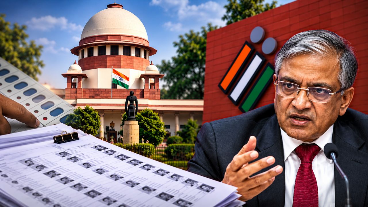 SIR पर घिरे ज्ञानेश कुमार के बचाव में उतरा चुनाव आयोग, सुप्रीम कोर्ट में बताया- कैसे लिए गए SIR पर फैसले SIR पर घिरे ज्ञानेश कुमार के बचाव में उतरा चुनाव आयोग, सुप्रीम कोर्ट में बताया- कैसे लिए गए SIR पर फैसले