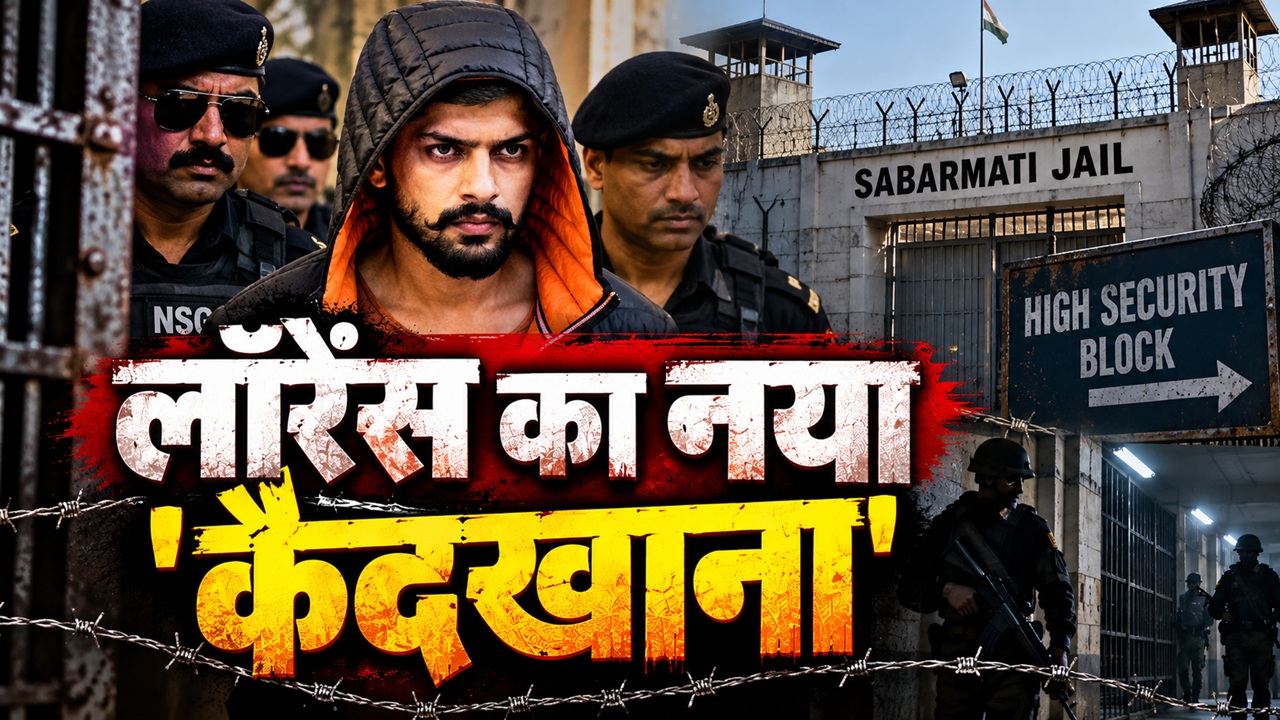 साबरमती जेल में लॉरेंस पर '200 खोली' वाला पहरा: 7.5x11 की कालकोठरी में बंद हुआ गैंगस्टर, रंगदारी नेटवर्क ध्वस्त साबरमती जेल में लॉरेंस पर '200 खोली' वाला पहरा: 7.5x11 की कालकोठरी में बंद हुआ गैंगस्टर, रंगदारी नेटवर्क ध्वस्त