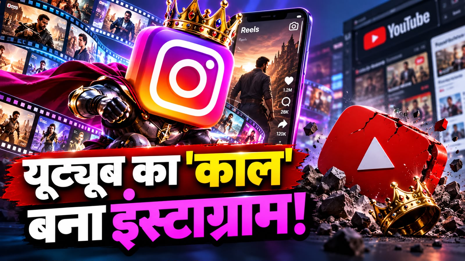 यूट्यूब का साम्राज्य खत्म करने निकला इंस्टाग्राम! 15 सेकंड की रील्स भूल जाइए... जल्द चलेंगी पूरी फिल्में! यूट्यूब का साम्राज्य खत्म करने निकला इंस्टाग्राम! 15 सेकंड की रील्स भूल जाइए... जल्द चलेंगी पूरी फिल्में!