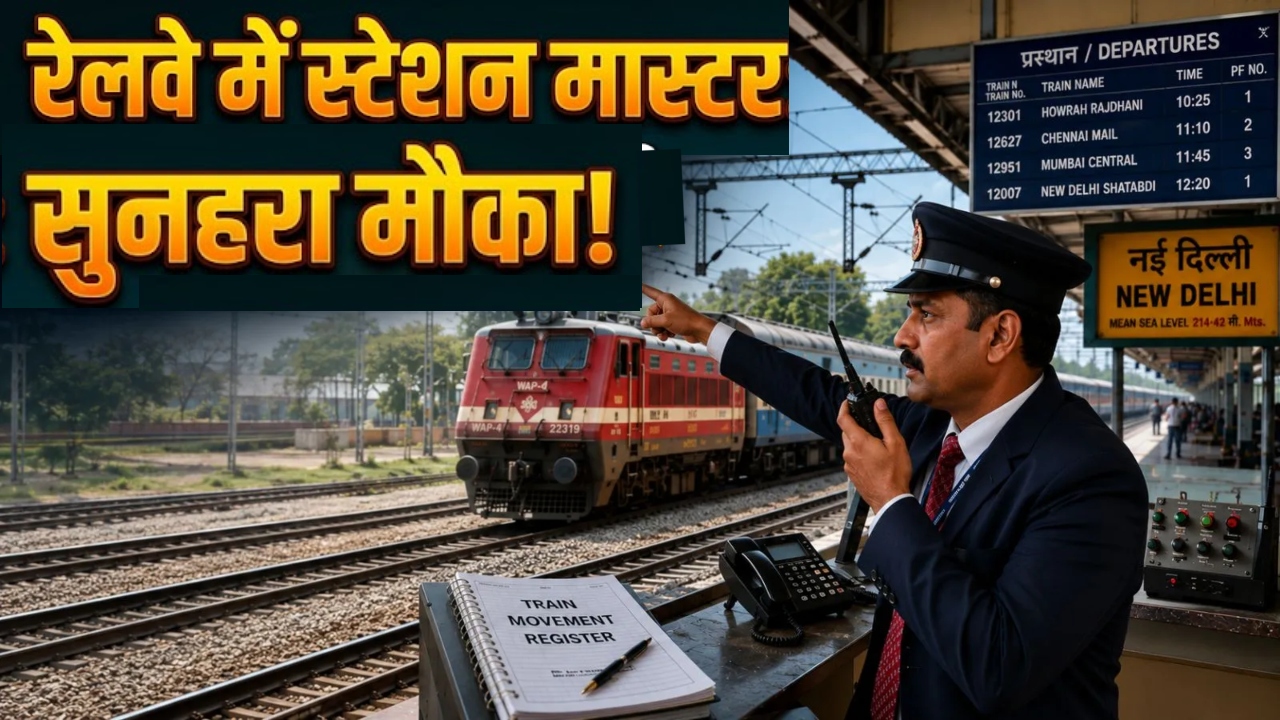 कैसे बन सकते हैं रेलवे में स्टेशन मास्टर? 1,200+ पदों पर भर्ती के आवेदन फॉर्म जारी, यहां देखें पूरी डिटेल्स कैसे बन सकते हैं रेलवे में स्टेशन मास्टर? 1,200+ पदों पर भर्ती के आवेदन फॉर्म जारी, यहां देखें पूरी डिटेल्स