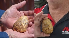 रेगिस्तान में मिला कुबेर का खजाना: जमीन में दबा था आलू जैसा पत्थर, खोदते ही निकला 1.2 किलो शुद्ध सोना; करोड़पति बना शख्स