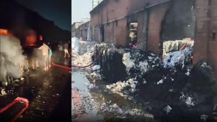 पानीपत की धागा फैक्ट्री में भीषण आग, एक मजदूर की मौत; दूसरा गंभीर रूप से झुलसा