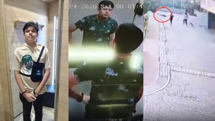 Greater Noida की एक सोसाइटी में 13 साल के बच्चे की मौत, बिल्डिंग से गिरने का CCTV वीडियो आया सामने