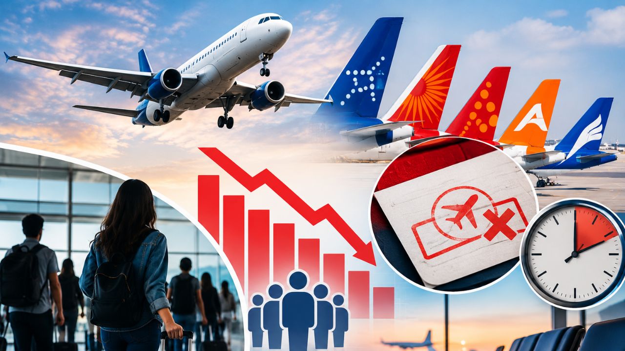 Air Traffic Data : इंडिगो की बादशाहत बरकरार, SpiceJet की हर 5 में से 1 फ्लाइट कैंसिल, जानिए बाकी एयरलाइंस का कैसा रहा प्रदर्शन? Air Traffic Data : इंडिगो की बादशाहत बरकरार, SpiceJet की हर 5 में से 1 फ्लाइट कैंसिल, जानिए बाकी एयरलाइंस का कैसा रहा प्रदर्शन?