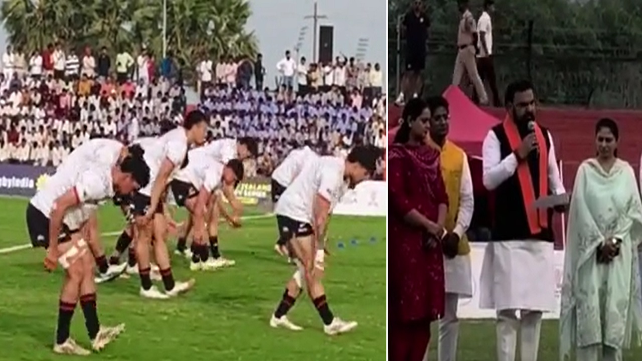 राजगीर खेल परिसर में पहली बार रग्बी का आयोजन, भारतीय महिला टीम ने न्यूजीलैंड को हराया, सीएम सम्राट चौधरी ने किया उद्घाटन राजगीर खेल परिसर में पहली बार रग्बी का आयोजन, भारतीय महिला टीम ने न्यूजीलैंड को हराया, सीएम सम्राट चौधरी ने किया उद्घाटन