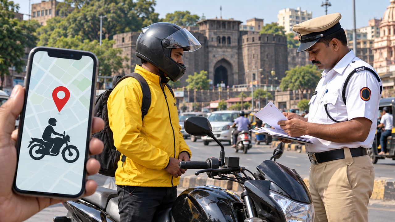 पुणे में रैपिडो बाइक टैक्सी पर बड़ा एक्शन! RTO ने की अपील- भूलकर भी न करें इस्तेमाल, ऐप हटाने की मांग पुणे में रैपिडो बाइक टैक्सी पर बड़ा एक्शन! RTO ने की अपील- भूलकर भी न करें इस्तेमाल, ऐप हटाने की मांग
